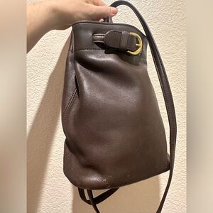 Vintage Coach Cornelia sling backpack bag brown leather